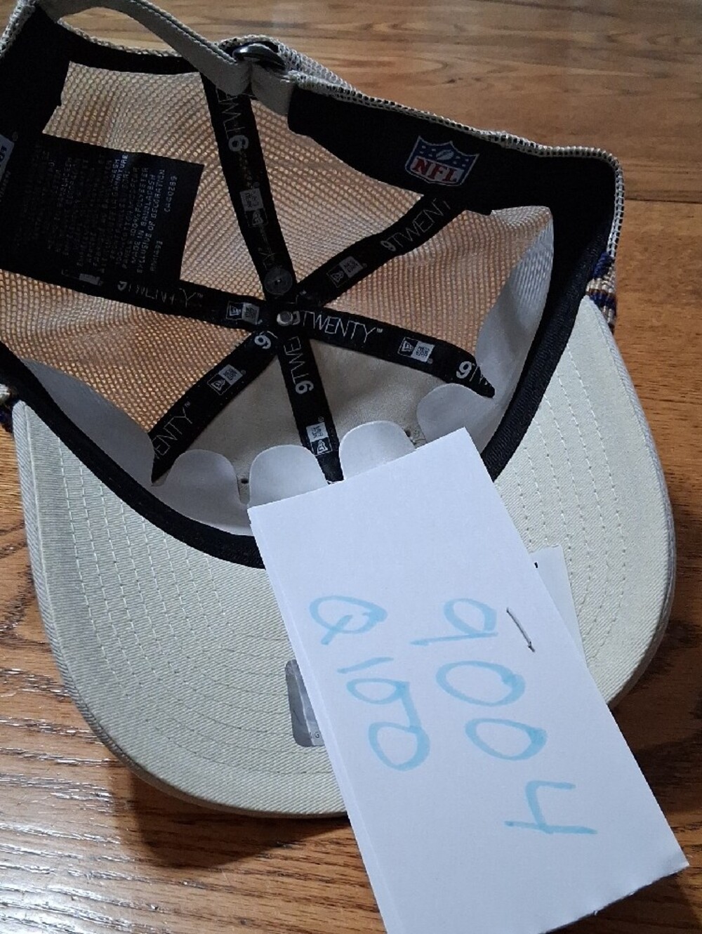 DALLAS COWBOYS CAP Hat Womens NEW Adjustable CREME BEIGE TAN FISHTAIL NEW - Picture 7 of 7